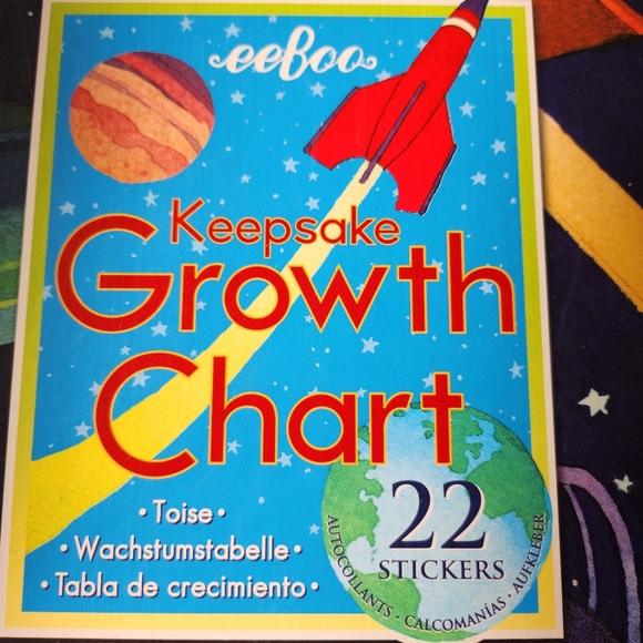 **EEBOO** keepsake growth chart with 22 stickers NWT - Picture 5 of 6